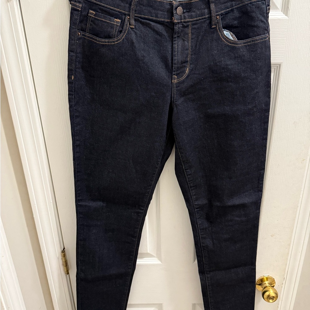 Old Navy Women's Dark Mid-Rise Blue Jeans - Picture 1 of 11